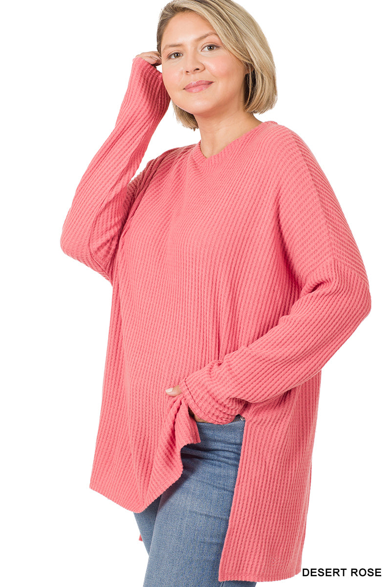 Oversize Waffle Long Sleeve
