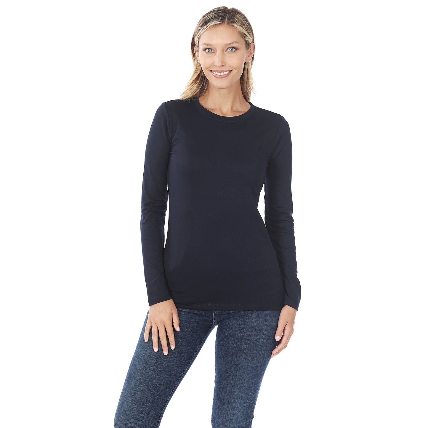 Round Neck Long Sleeve Tee