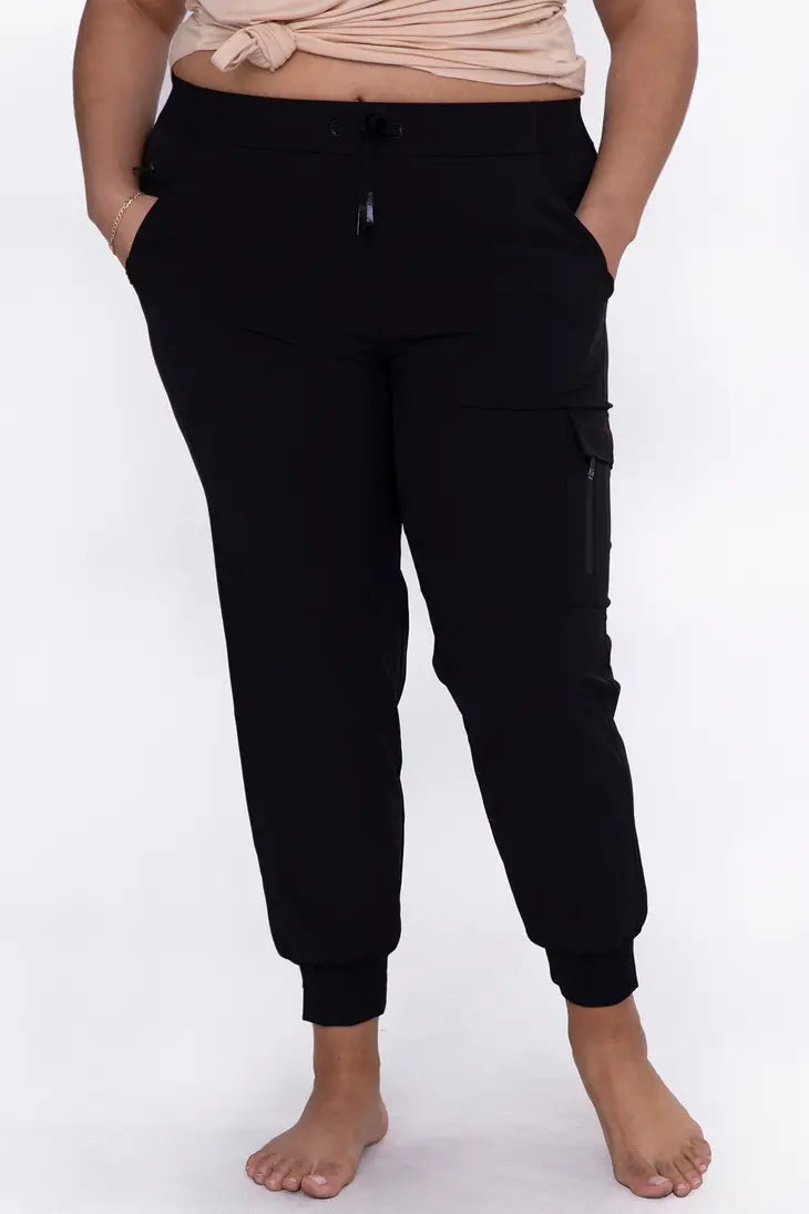 High-Waisted Capri Active Joggers with Pockets