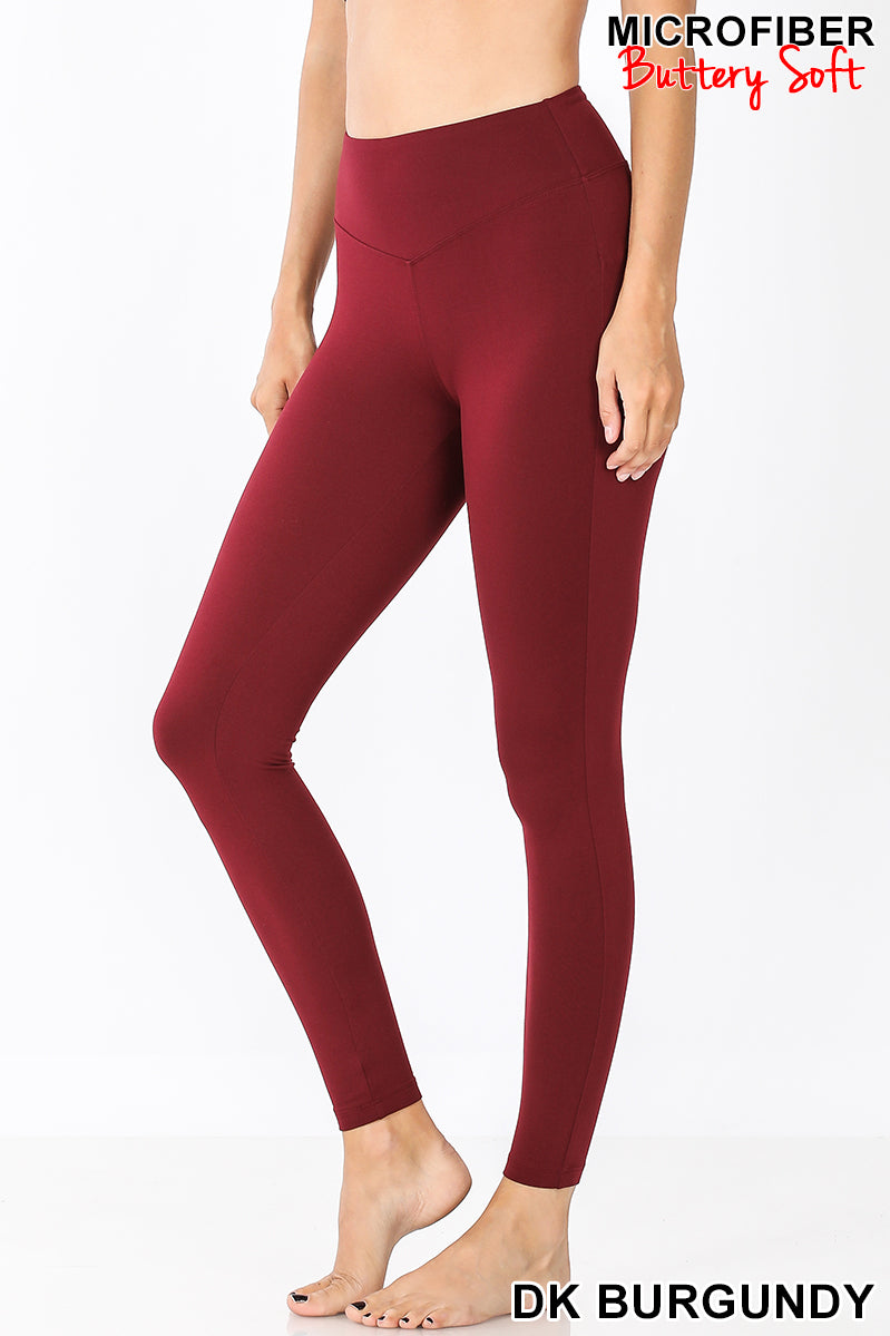 PREMIUM MICROFIBER WIDE WAISTBAND LEGGINGS