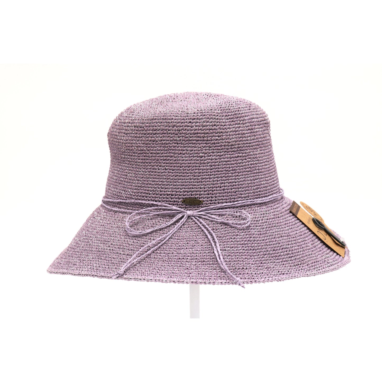 Lurex Cloche Sun Hat