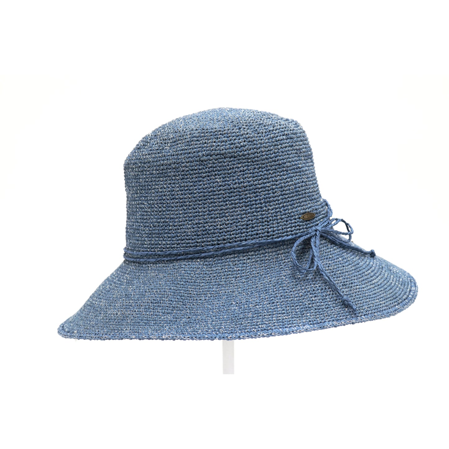 Lurex Cloche Sun Hat