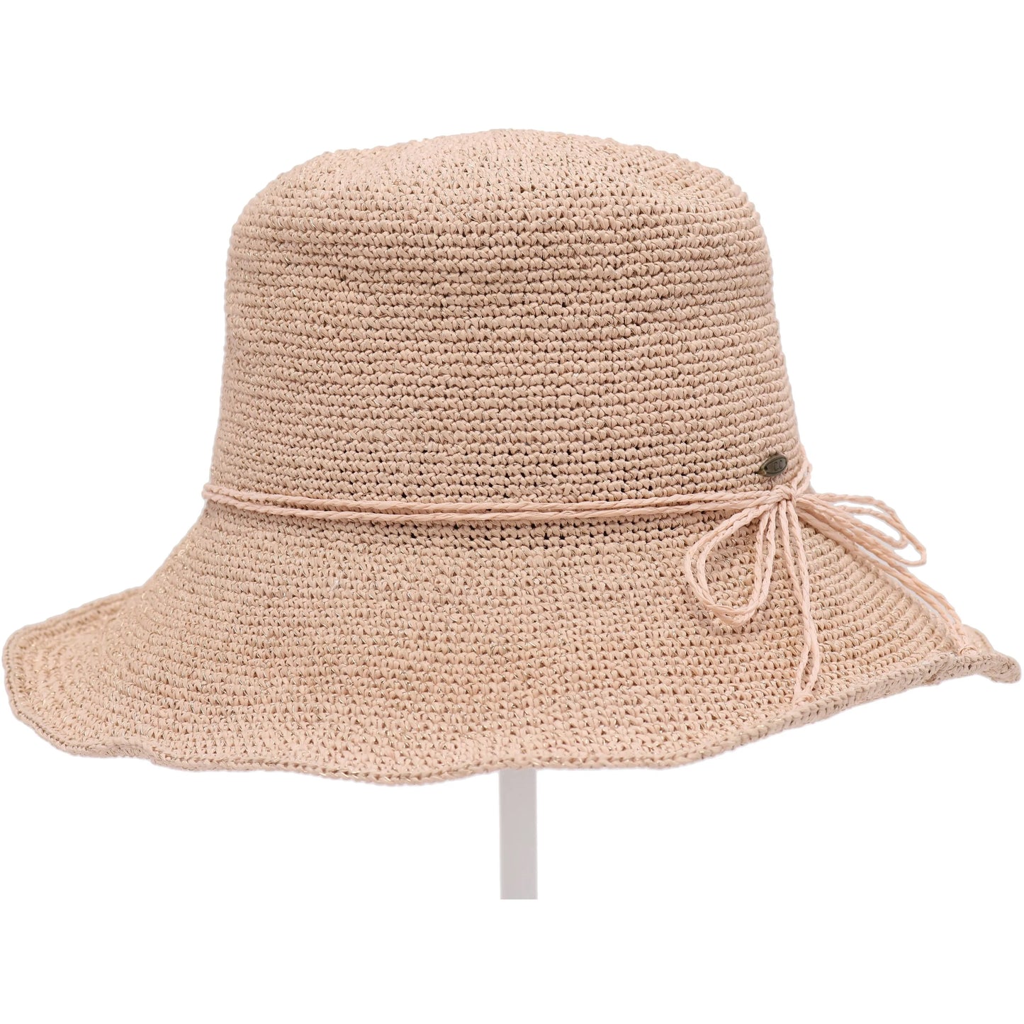 Lurex Cloche Sun Hat