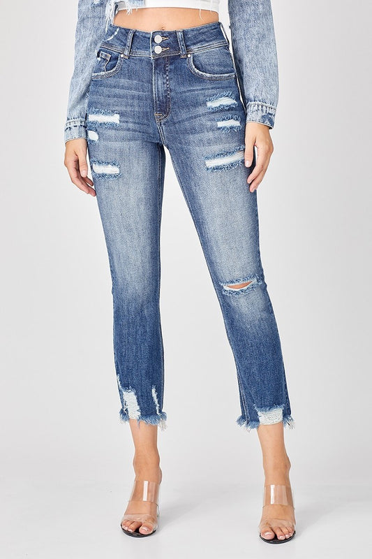 Risen High Rise Vintage Flare Jeans(WRDP1269) – The Style Bar Boutique